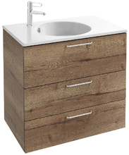 Тумба под раковину Jacob Delafon Odeon Rive Gauche 70 см, EB2531-RX-E52, цвет дуб табак, ручки на выбор