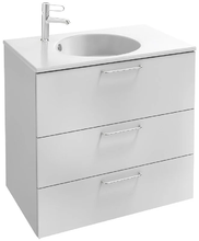 Тумба под раковину Jacob Delafon Odeon Rive Gauche 70 см, EB2531-RX-N18, цвет белый глянцевый, ручки на выбор