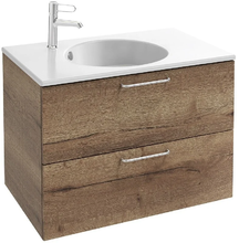 Тумба под раковину Jacob Delafon Odeon Rive Gauche 70 см, EB2521-RX-E52, цвет дуб табак, ручки на выбор