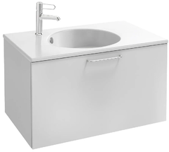 Тумба под раковину Jacob Delafon Odeon Rive Gauche 70 см, EB2511-RX-N18, цвет белый глянцевый, ручки на выбор