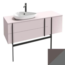 Тумба под раковину Jacob Delafon Nouvelle Vague 145 см, EB3043RU-M65, темно-серый/серый стальной мягкий