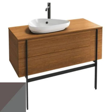 Тумба под раковину Jacob Delafon Nouvelle Vague 120 см, EB3042-M65, темно-серый/серый стальной мягкий