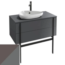 Тумба под раковину Jacob Delafon Nouvelle Vague 100 см, EB3040-M65, темно-серый/серый стальной мягкий