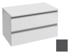 Тумба Jacob Delafon Vox 80 см, EB2061-RA-442, цвет - серая антрацит глянцевая