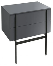 Тумба под раковину Jacob Delafon Nouvelle Vague 80 см, EB3054-M53, цвет серый антрацит матовый