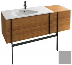 Тумба под раковину Jacob Delafon Nouvelle Vague 145 см, EB3037RU-G1G, 3 ящика, с выступом, цвет - пепельный глянцевый