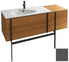 Тумба под раковину Jacob Delafon Nouvelle Vague 145 см, EB3037RU-442, цвет - серый антрацит глянцевый