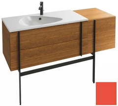 Тумба под раковину Jacob Delafon Nouvelle Vague 145 см, EB3037RU-G1J, 3 ящика, с выступом, цвет - алый глянцевый