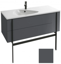 Тумба под раковину Jacob Delafon Nouvelle Vague 120 см, EB3036-M53, 3 ящика, цвет - серый антрацит матовый