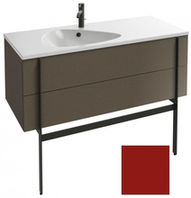 Тумба под раковину Jacob Delafon Nouvelle Vague 120 см, EB3035-M69, 2 ящика, цвет - темно-красный матовый