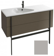 Тумба под раковину Jacob Delafon Nouvelle Vague 120 см, EB3035-S21, 2 ящика, цвет - серый титан сатин