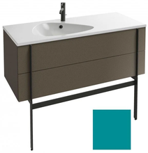 Тумба под раковину Jacob Delafon Nouvelle Vague 120 EB3035-S30, 2 ящика, цвет - бирюзовый сатин