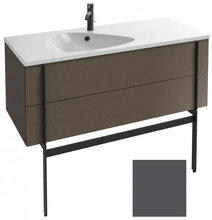 Тумба под раковину Jacob Delafon Nouvelle Vague 120 EB3035-442, 2 ящика, цвет - серый антрацит глянцевый