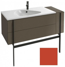 Тумба под раковину Jacob Delafon Nouvelle Vague 120 EB3034-M81, 3 ящика, с выступом, цвет - маковый матовый