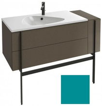 Тумба под раковину Jacob Delafon Nouvelle Vague 120 см, EB3034-M57, 3 ящика, с выступом, цвет - бирюзовый матовый