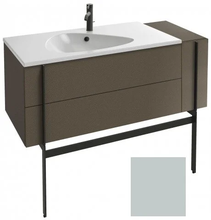 Тумба под раковину Jacob Delafon Nouvelle Vague 120 см, EB3034-S25, 3 ящика, с выступом, цвет - голубой шторм сатин