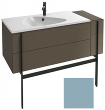 Тумба под раковину Jacob Delafon Nouvelle Vague 120 см, EB3034-S50, 3 ящика, с выступом, цвет - аквамарин сатин