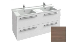 Тумба под раковину Jacob Delafon Struktura 120 см, EB1279-E16, ореховое дерево, 2 ящика, 117x47x56 см