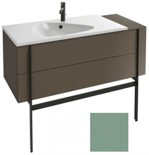 Тумба под раковину Jacob Delafon Nouvelle Vague 120 EB3033-M47, 2 ящика, с выступом, цвет - оливковый матовый