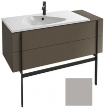 Тумба под раковину Jacob Delafon Nouvelle Vague 120 см, EB3033-M54, 2 ящика, с выступом, цвет - серый титан матовый