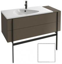 Тумба под раковину Jacob Delafon Nouvelle Vague 120 EB3033-F30, 2 ящика, с выступом, цвет - белый сатин