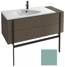 Тумба под раковину Jacob Delafon Nouvelle Vague 120 см, EB3033-S43, 2 ящика, с выступом, цвет - ментол сатин