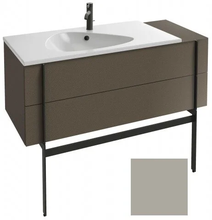 Тумба под раковину Jacob Delafon Nouvelle Vague 120 см, EB3033-F84, 2 ящика, с выступом, цвет - белая глина сатин