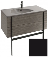 Тумба под раковину Jacob Delafon Nouvelle Vague 100 см, EB3032-M61, цвет - черный матовый