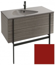 Тумба под раковину Jacob Delafon Nouvelle Vague 100 см, EB3032-G99, цвет - темно-красный глянцевый