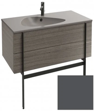 Тумба под раковину Jacob Delafon Nouvelle Vague 100 см, EB3032-442, цвет - серый антрацит глянцевый