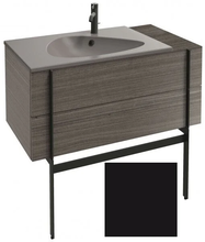 Тумба под раковину Jacob Delafon Nouvelle Vague 100 см, EB3031-M61, с выступом, цвет - черный матовый