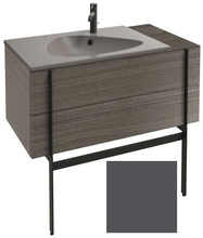 Тумба под раковину Jacob Delafon Nouvelle Vague 100 см, EB3031-M53, с выступом, цвет - серый антрацит матовый