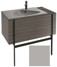 Тумба под раковину Jacob Delafon Nouvelle Vague 100 EB3031-S21, с выступом, цвет - серый титан сатин