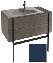 Тумба под раковину Jacob Delafon Nouvelle Vague 100 см, EB3031-S06, с выступом, цвет - темно-синий сатин