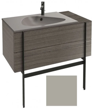 Тумба под раковину Jacob Delafon Nouvelle Vague 100 см, EB3031-F84, с выступом, цвет - белая глина сатин