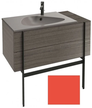 Тумба под раковину Jacob Delafon Nouvelle Vague 100 см, EB3031-S44, с выступом, цвет - алый сатин