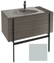 Тумба под раковину Jacob Delafon Nouvelle Vague 100 см, EB3031-S25, с выступом, цвет - голубой шторм сатин