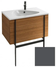 Тумба под раковину Jacob Delafon Nouvelle Vague 100 см, EB3031-S17, с выступом, цвет - серый антрацит сатин