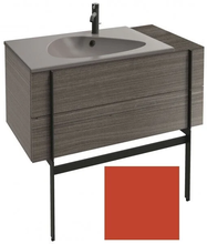 Тумба под раковину Jacob Delafon Nouvelle Vague 100 см, EB3031-G1K, с выступом, цвет - маковый глянцевый