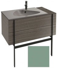 Тумба под раковину Jacob Delafon Nouvelle Vague 100 см, EB3031-G95, с выступом, цвет - оливковый глянцевый