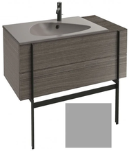 Тумба под раковину Jacob Delafon Nouvelle Vague 100 см, EB3031-G1G, с выступом, цвет - пепельный глянцевый