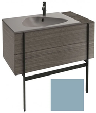 Тумба под раковину Jacob Delafon Nouvelle Vague 100 см, EB3031-G91, с выступом, цвет - аквамарин глянцевый