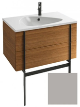 Тумба под раковину Jacob Delafon Nouvelle Vague 80 см, EB3030-N21, цвет - серый титан глянцевый