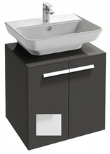 Тумба под раковину Jacob Delafon Struktura 65 х 47 см, белый блестящий, EB1382-N18