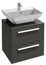 Тумба под раковину Jacob Delafon STRUKTURA 65 см, EB1383-N14, серый антрацит