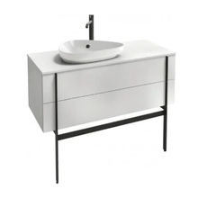 Тумба под раковину Jacob Delafon Nouvelle Vague 120 см, EB3041-N18, цвет - белый глянцевый