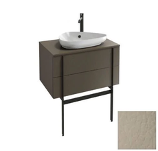 Тумба под раковину Jacob Delafon Nouvelle Vague 80 см, EB3039-NR2, цвет - коричневая кожа