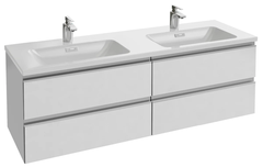 Тумба под раковину Jacob Delafon Vox 140 см, EB2020-RA-G1C, цвет - белый блестящий лак