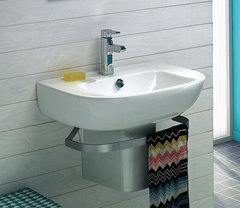 Раковина Jacob Delafon (Kohler) Odeon Up 18564W-00/18566W-00, 56 см, с полупьедесталом, белый