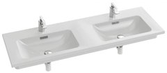Раковина двойная подвесная Jacob Delafon Vox, 140 х 46 см, с гладкой нижней поверхностью, для мебели, EXAA112-Z-00